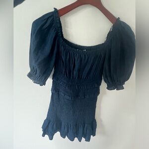 Blue Do + Be Smocked Dress